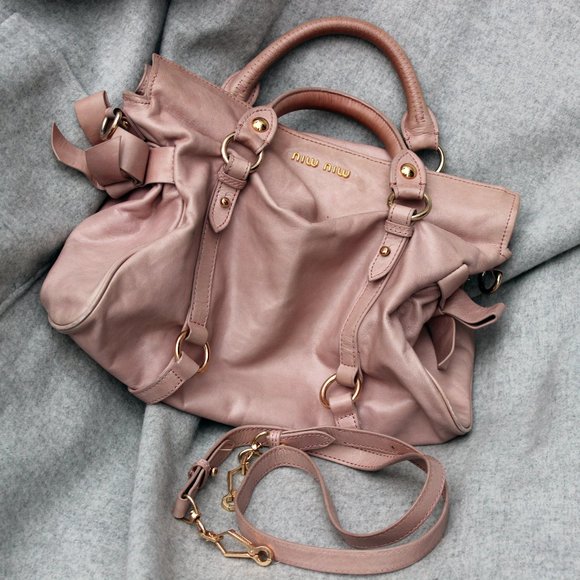 Miu Miu Soft Pink Shoulder Crossbody Handbag